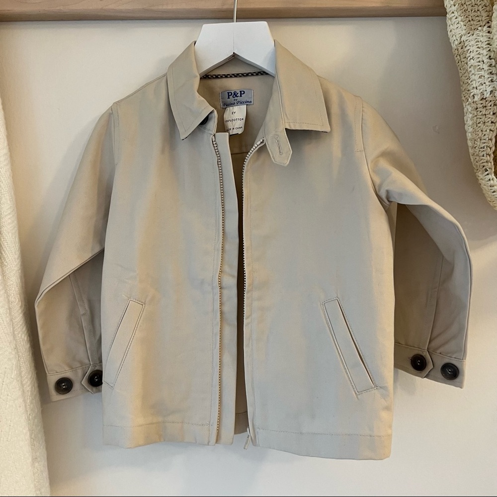 P&P by Piccino Piccina Khaki Toddler Jacket, 2T
